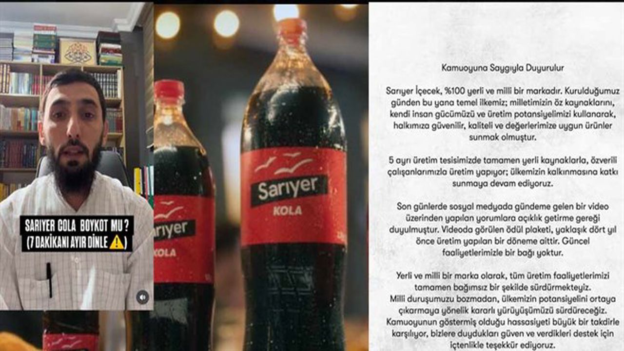 Sarıyer Kola’dan Boykot Listesi Hakkında Açıklama
